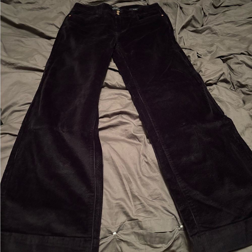 Judy Blue Dark Corduroy Wide Leg Pants